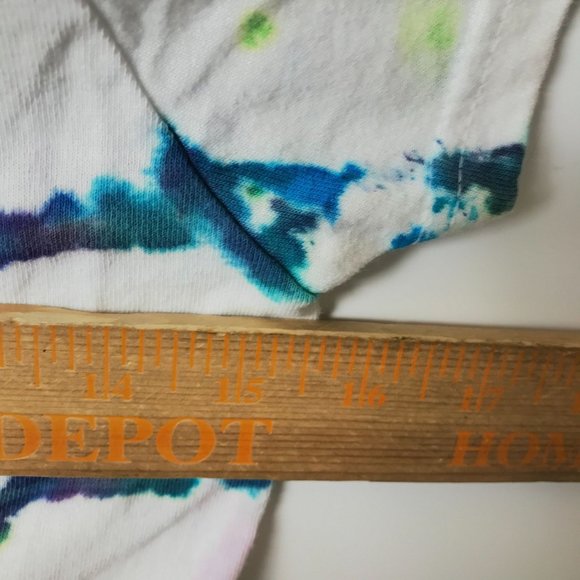 Gildan T Shirt Trendy Tie Dye Festival V-Neck Tee Short Sleeve Cotton Logo Small - Picture 5 of 10